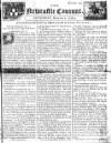 Newcastle Courant Sat 01 Mar 1729 Page 1