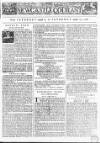 Newcastle Courant Sat 06 Aug 1748 Page 1