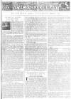 Newcastle Courant Sat 01 Sep 1750 Page 1