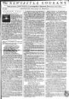 Newcastle Courant Saturday 16 December 1758 Page 1