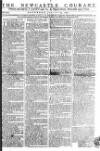Newcastle Courant Saturday 25 January 1772 Page 1