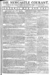 Newcastle Courant Saturday 24 September 1791 Page 1