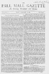 Pall Mall Gazette Friday 10 February 1865 Page 1