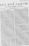 Pall Mall Gazette Saturday 05 August 1865 Page 1