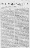 Pall Mall Gazette Tuesday 05 September 1865 Page 1