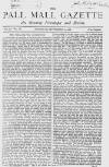 Pall Mall Gazette Thursday 13 September 1866 Page 1