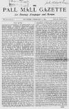 Pall Mall Gazette Saturday 02 February 1867 Page 1