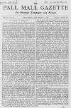 Pall Mall Gazette Wednesday 06 November 1867 Page 1
