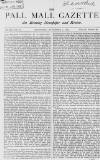 Pall Mall Gazette Thursday 07 November 1867 Page 1