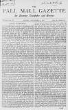 Pall Mall Gazette Friday 08 November 1867 Page 1