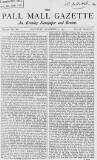 Pall Mall Gazette Saturday 09 November 1867 Page 1