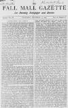 Pall Mall Gazette Thursday 14 November 1867 Page 1