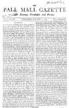 Pall Mall Gazette Wednesday 20 January 1869 Page 1