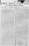 Pall Mall Gazette Saturday 30 January 1869 Page 1