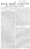 Pall Mall Gazette Monday 08 February 1869 Page 1