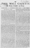 Pall Mall Gazette Wednesday 03 March 1869 Page 1