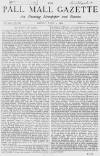 Pall Mall Gazette Friday 04 June 1869 Page 1