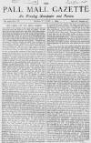 Pall Mall Gazette Monday 07 June 1869 Page 1