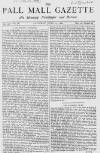 Pall Mall Gazette Saturday 19 June 1869 Page 1
