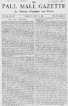 Pall Mall Gazette Monday 28 June 1869 Page 1