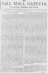 Pall Mall Gazette Tuesday 03 August 1869 Page 1