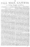 Pall Mall Gazette Saturday 14 August 1869 Page 1