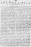 Pall Mall Gazette Thursday 19 August 1869 Page 1
