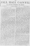 Pall Mall Gazette Monday 23 August 1869 Page 1