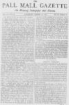 Pall Mall Gazette Saturday 28 August 1869 Page 1