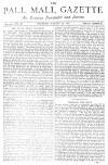 Pall Mall Gazette Tuesday 31 August 1869 Page 1
