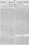 Pall Mall Gazette Thursday 30 September 1869 Page 1