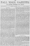 Pall Mall Gazette Friday 01 October 1869 Page 1