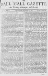 Pall Mall Gazette Wednesday 20 October 1869 Page 1