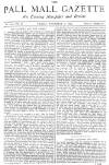 Pall Mall Gazette Friday 26 November 1869 Page 1