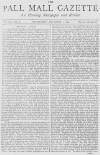 Pall Mall Gazette Wednesday 01 December 1869 Page 1