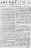Pall Mall Gazette Thursday 02 December 1869 Page 1