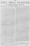 Pall Mall Gazette Monday 06 December 1869 Page 1