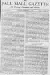 Pall Mall Gazette Friday 10 December 1869 Page 1