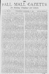 Pall Mall Gazette Wednesday 15 December 1869 Page 1