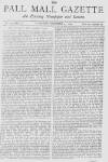 Pall Mall Gazette Thursday 23 December 1869 Page 1