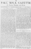 Pall Mall Gazette Monday 15 August 1870 Page 1