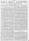Pall Mall Gazette Tuesday 30 August 1870 Page 1