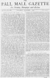Pall Mall Gazette Thursday 01 December 1870 Page 1