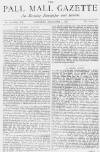 Pall Mall Gazette Saturday 03 December 1870 Page 1