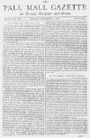Pall Mall Gazette Monday 12 December 1870 Page 1