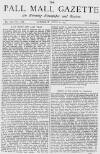 Pall Mall Gazette Saturday 08 July 1871 Page 1