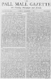 Pall Mall Gazette Friday 01 December 1871 Page 1