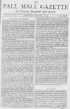 Pall Mall Gazette Thursday 04 January 1872 Page 1