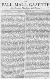Pall Mall Gazette Monday 08 January 1872 Page 1