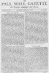 Pall Mall Gazette Tuesday 09 January 1872 Page 1